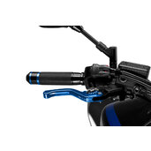 Páčka brzdy bez adaptéra PUIG 3.0 130AP krátke modro/strieborný