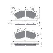 Brzdové obloženie GOLDFREN 396 S3