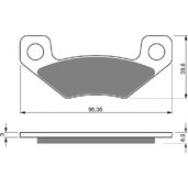 Brzdové obloženie GOLDFREN 315 AD  STREET