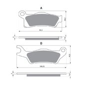 Brzdové obloženie GOLDFREN 310 AD  OFF-ROAD FRONT
