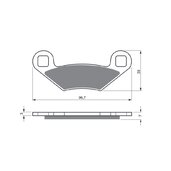 Brzdové obloženie GOLDFREN 162 AD  OFF-ROAD FRONT