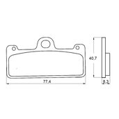 Brzdové obloženie ACCOSSATO AGPA128 EV1