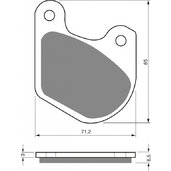 Brzdové obloženie GOLDFREN 062 S3 (1 left + 1 right)