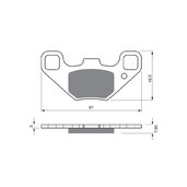 Brzdové obloženie GOLDFREN 342 K5