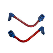 Lever guard ACCOSSATO with red hose and joint right + left , aluminium