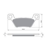 Brzdové obloženie GOLDFREN 316 AD  STREET