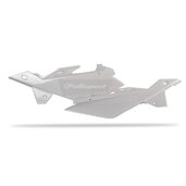 Bočné číslové tabuľky POLISPORT 8603200001 (pár) biela