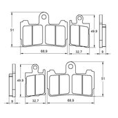 Brzdové obloženie ACCOSSATO AGPA193 EV1
