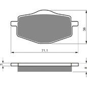Brzdové obloženie GOLDFREN 018 S3