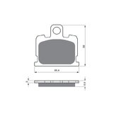 Brzdové obloženie GOLDFREN 151 S3