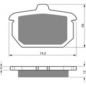 Brzdové obloženie GOLDFREN 058 S3