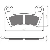 Brzdové obloženie GOLDFREN 428 AD  OFF-ROAD FRONT