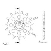Reťazové koliečko SUPERSPROX CST-434:16 16T, 520