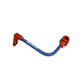 Lever guard ACCOSSATO with blue hose and joint left, aluminium