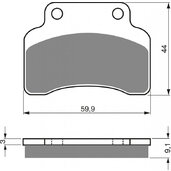 Brzdové obloženie GOLDFREN 136 AD  STREET