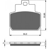 Brzdové obloženie GOLDFREN 263 S3