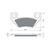 Brzdové obloženie GOLDFREN 254 K5