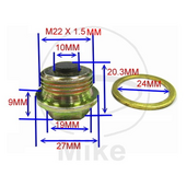 Magnetic oil drain plug