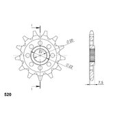 Reťazové koliečko SUPERSPROX CST-1323:13 13T, 520