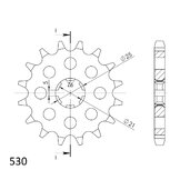 Reťazové koliečko SUPERSPROX CST-567:15 15T, 530