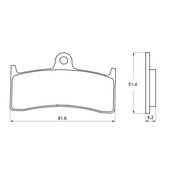 Brzdové obloženie ACCOSSATO AGPA124 EV2