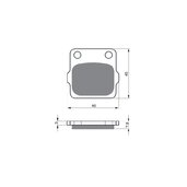 Brzdové obloženie GOLDFREN 007 S33 OFF-ROAD FRONT