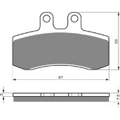 Brzdové obloženie GOLDFREN 105 S3