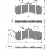 Brzdové obloženie GOLDFREN 376 K5