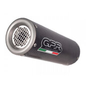 Slip-on exhaust GPR M3 E5.CF.16.M3.PP Brushed Stainless steel including removable db killer and link pipe