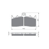 Brzdové obloženie GOLDFREN 318 S33 STREET FRONT