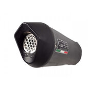 Slip-on exhaust GPR FURORE EVO4 FN.3.CAT.FP4 Matte Black including removable db killer, link pipe and catalyst