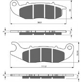Brzdové obloženie GOLDFREN 278 AD  OFF-ROAD FRONT