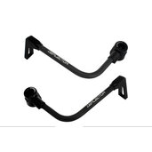 Lever guard ACCOSSATO with black hose and joint right + left , aluminium