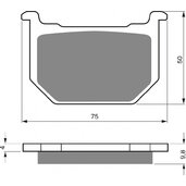 Brzdové obloženie GOLDFREN 111 AD  OFF-ROAD FRONT