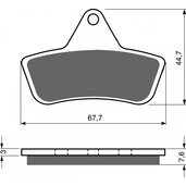 Brzdové obloženie GOLDFREN 232 K5
