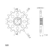 Reťazové koliečko SUPERSPROX CST-583:14 14T, 520