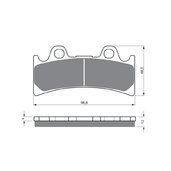 Brzdové obloženie GOLDFREN 054 S3