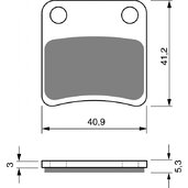 Brzdové obloženie GOLDFREN 303 S3