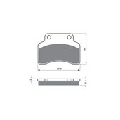 Brzdové obloženie GOLDFREN 136 S3