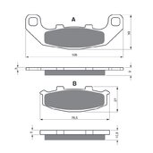 Brzdové obloženie GOLDFREN 044 S3