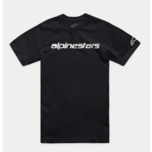 Alpinestars - tričko linear wordmark 2.0 csf / black-white - tricko-alpine-linear2.0
