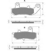 Brzdové obloženie GOLDFREN 065 AD  STREET