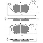 Brzdové obloženie GOLDFREN 370 S33 STREET FRONT
