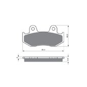 Brzdové obloženie GOLDFREN 188 AD