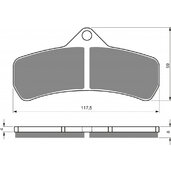 Brzdové obloženie GOLDFREN 145 S3