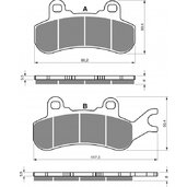 Brzdové obloženie GOLDFREN 378 S33 OFF-ROAD Zadná