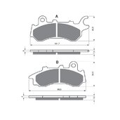 Brzdové obloženie GOLDFREN 398 AD  STREET