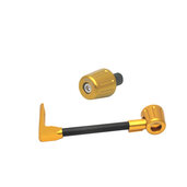 Lever guard ACCOSSATO with black hose and joint left, carbon