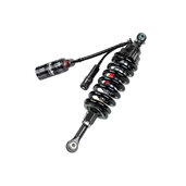 Tlmič BITUBO adjustable: hydraulic spring preload, rebound, double compression, length black spring