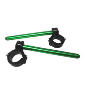Adjustable clip-ons ACCOSSATO inclination from 6Â° to 10Â° without inner ring, green